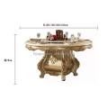 Royal home furniture marble round dining table